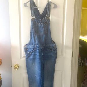 Gap 1969 Womens Slouchy Overalls with Washwell size M